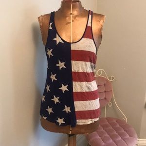 🍁American flag tank top